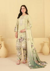 Tawakkal Fabrics Embroidered Staple Digital Print Suits Unstitched 3 Piece (Cutwork Dupatta) - D-4428 - Farda