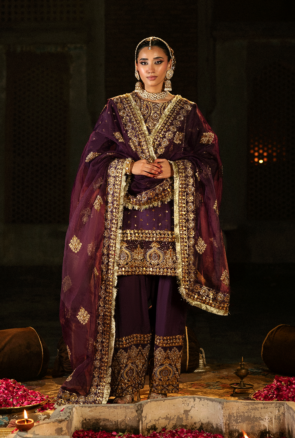 Singhar By Saad Shaikh Embroidered Raw Silk Suits Unstitched 3 Piece SSK25SG ARJUMAAND - Festive Collection