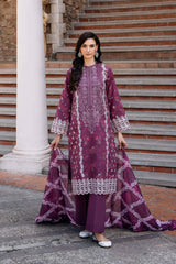 Afrozeh Embroidered Lawn Suit Unstitched 3 Piece AF25DH D-06 Anisa A - Summer Collection