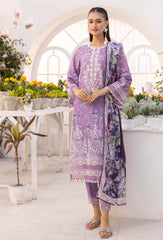 Adan Libas - Solana Embroidered Lawn Suits Unstitched 3 Piece ALSL- 010 - Lawn Collection