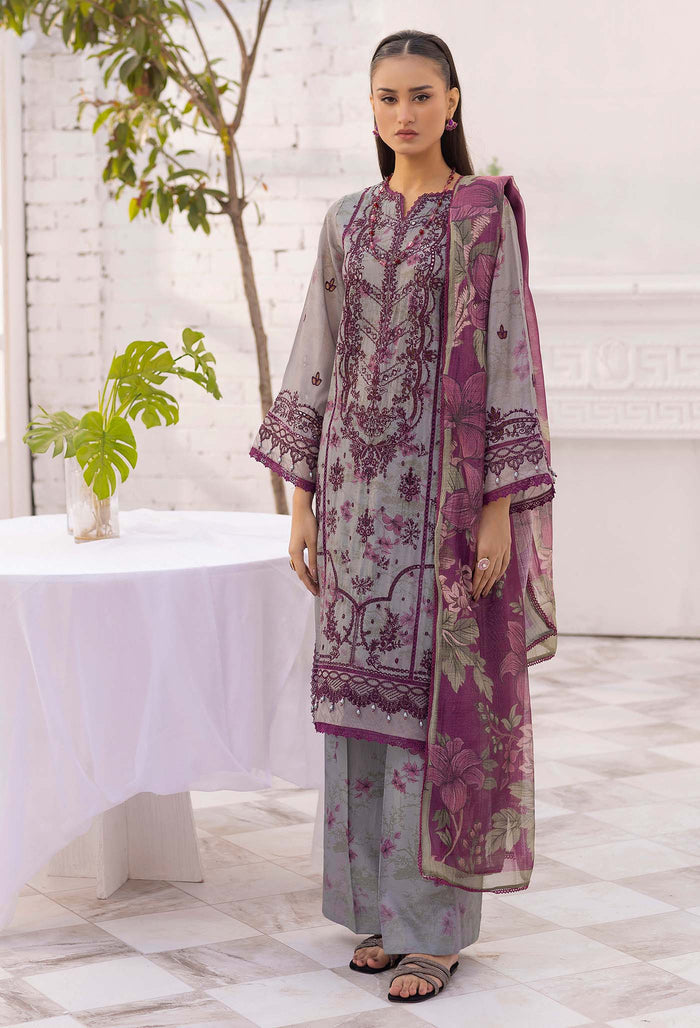 Adan Libas - Solana Embroidered Lawn Suits Unstitched 3 Piece ALSL- 03 - Lawn Collection