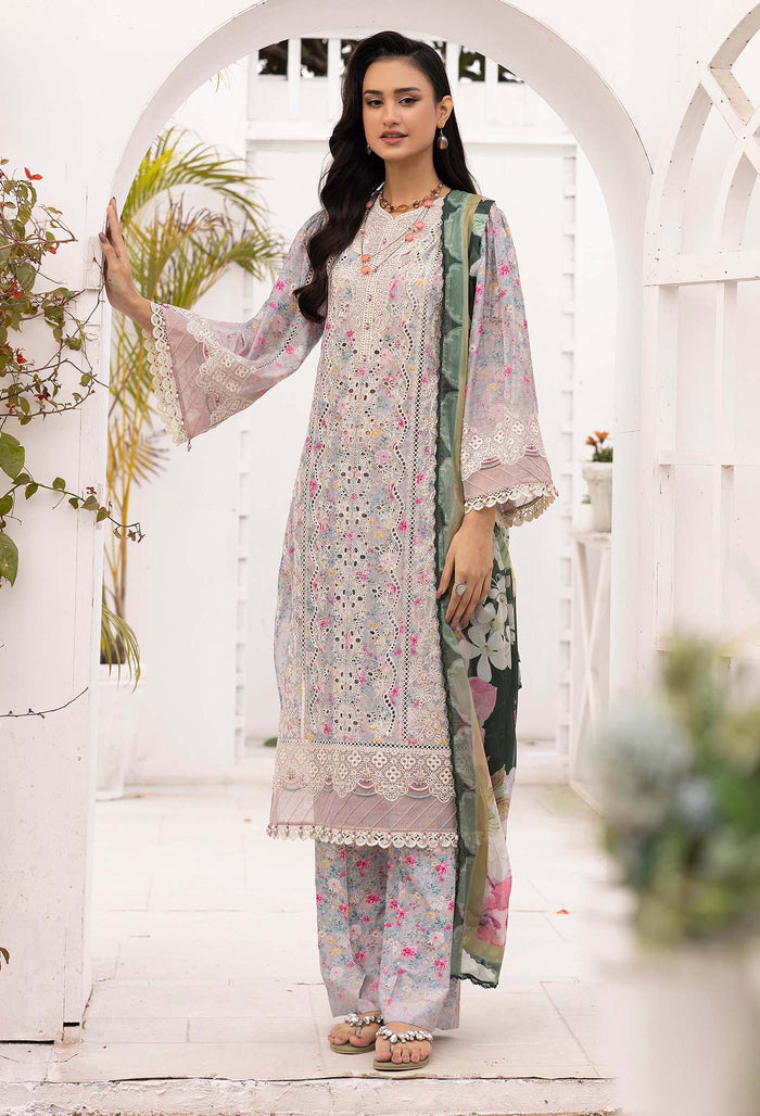 Adan Libas - Solana Embroidered Lawn Suits Unstitched 3 Piece ALSL- 07 - Lawn Collection