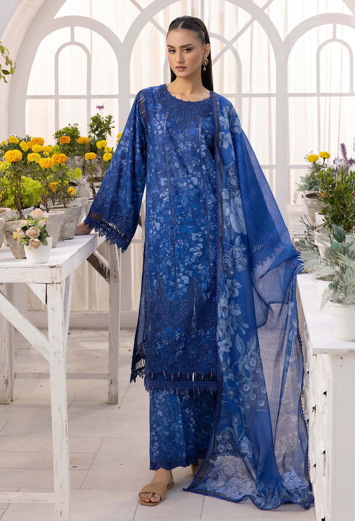 Adan Libas - Solana Embroidered Lawn Suits Unstitched 3 Piece ALSL- 05 - Lawn Collection