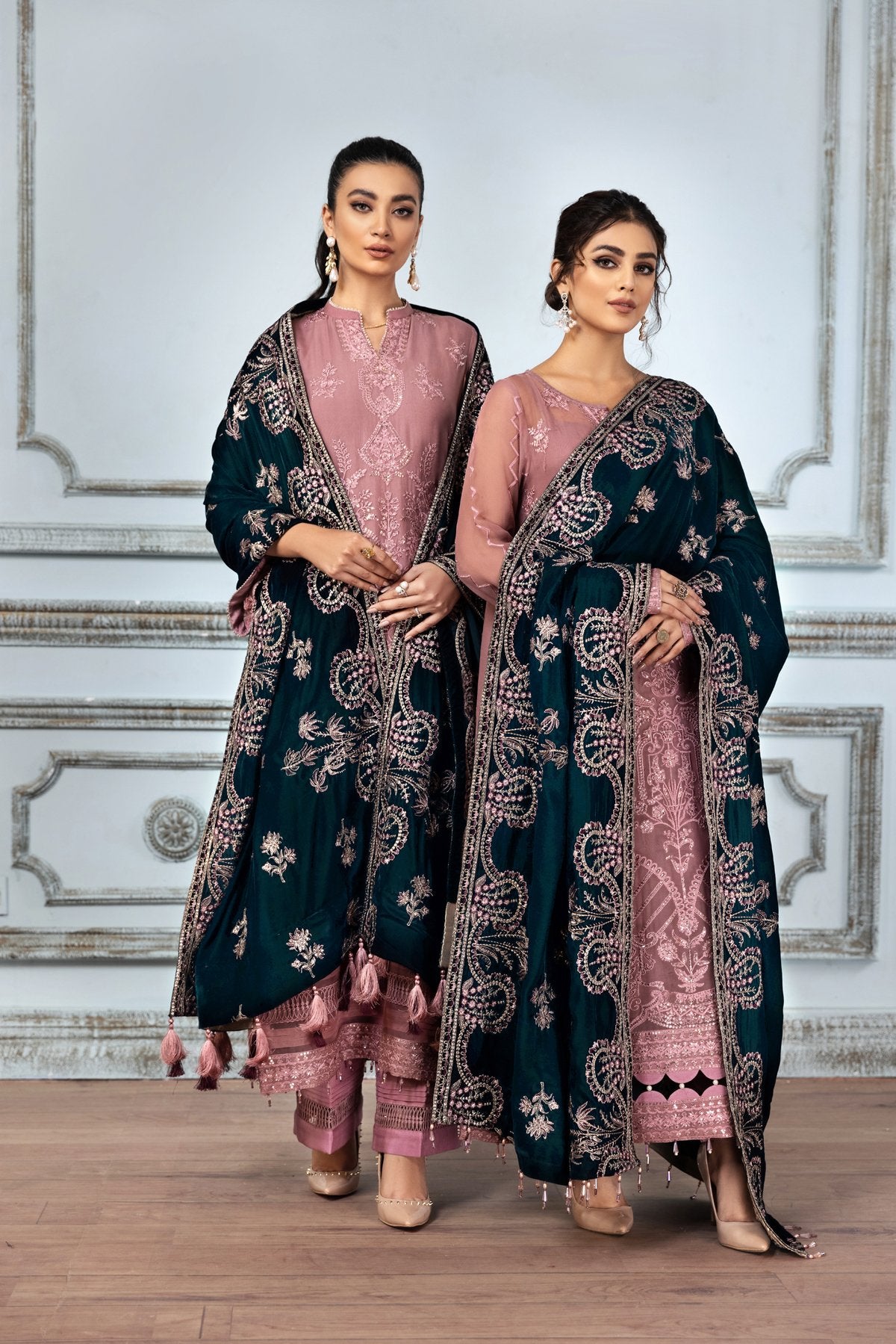 Alizeh Luxury Chiffon Mah-E-Ru - Mahogany