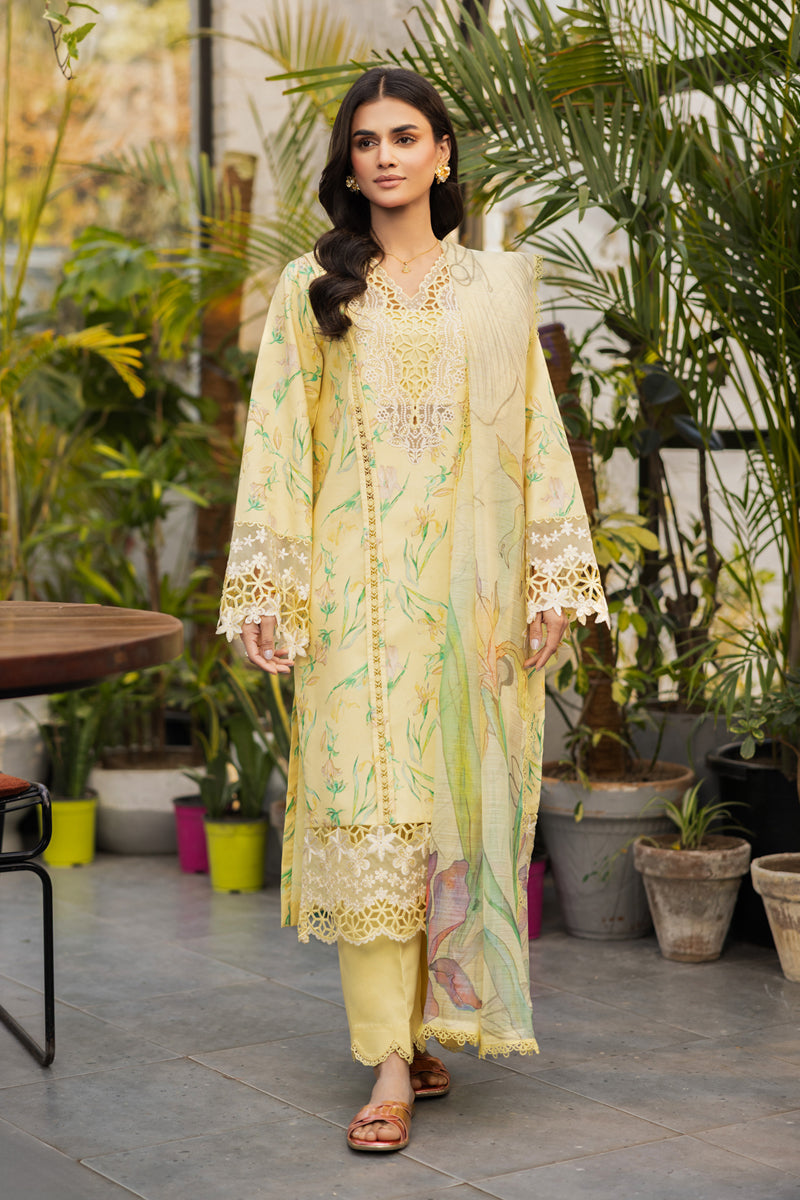 Lifestyle by Rang Rasiya Embroidered Lawn Suits Unstitched 3 Piece RR25LS D-11 Olivine - Summer Collection