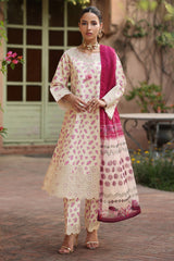 Alizeh Luxury Lawn Embroidered 3PC Un-Stitched Suit - AF-EPL-7047-LZAAN