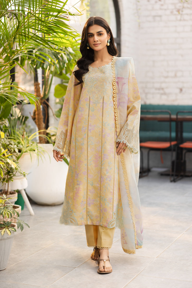 Lifestyle by Rang Rasiya Embroidered Lawn Suits Unstitched 3 Piece RR25LS D-04 Hazel - Summer Collection