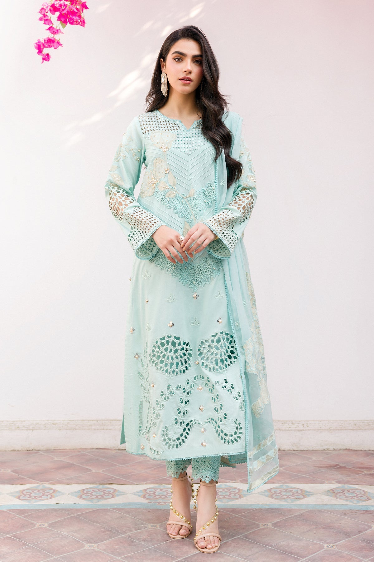Charizma Eid Edit Embroidered Lawn Suits Unstitched 3 Piece CR25 ED4-12 - Summer Collection