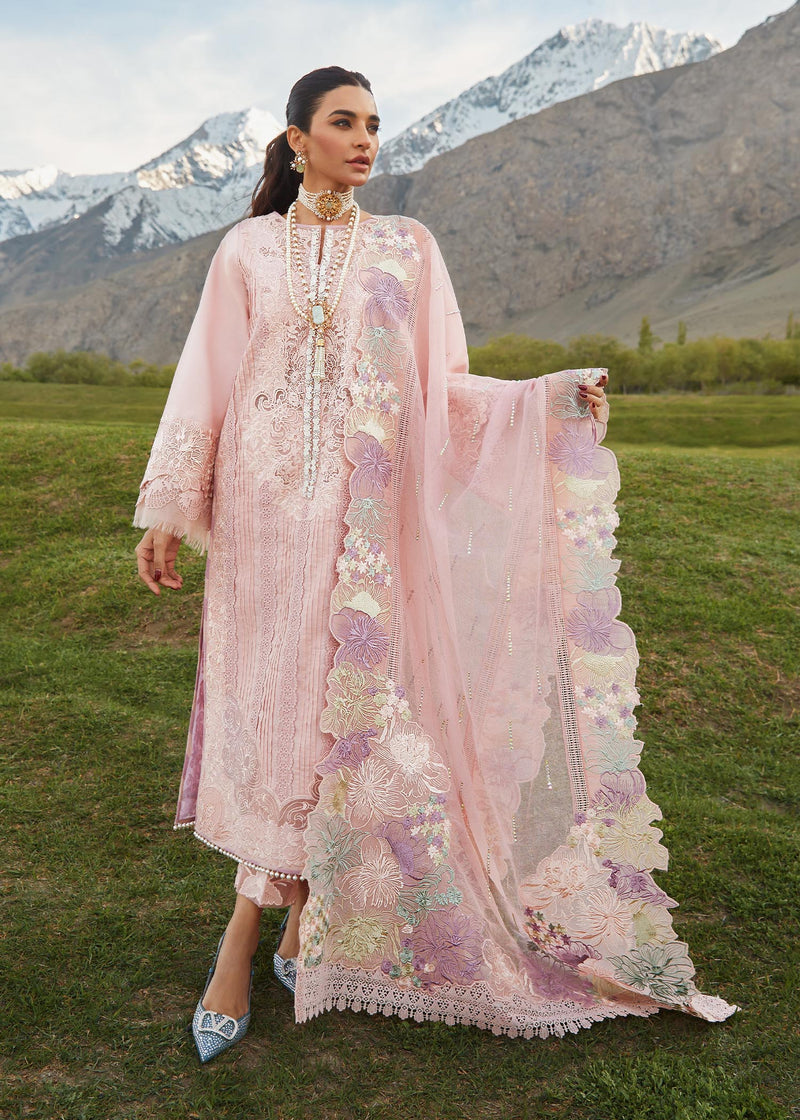 Crimson Luxury Lawn Eid Collection'23 - Pleated Perfection - D4 B