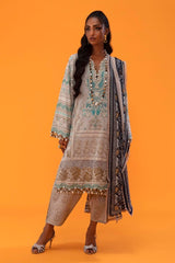 Sana Safinaz Luxury Muzlin Lawn Embroidered - 11B