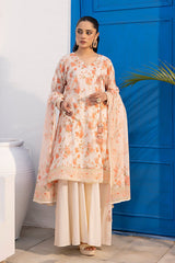 Lakhany - LSM Luxury Printed Lawn Unstitched 3 Piece Suit – LG-AR-0153 – Summer Collection