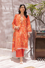 Lakhany - LSM Luxury Printed Lawn Unstitched 3 Piece Suit – LG-RL-0224 – Summer Collection
