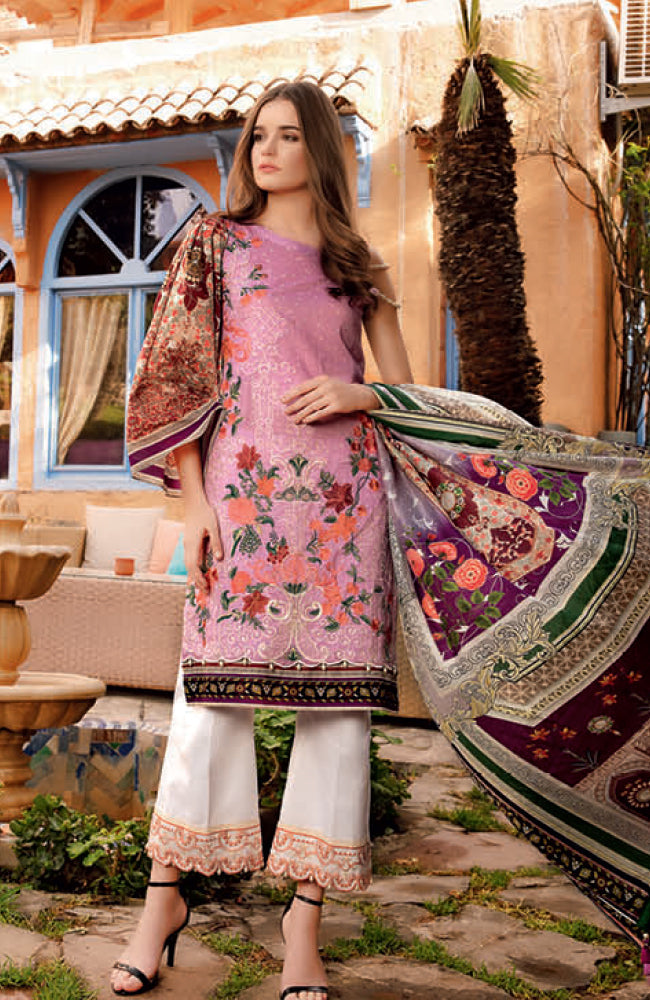 Rungrez Embroidered Lawn Suits Unstitched 3 Piece RNG-12 MAJORELLE - Summer Collection