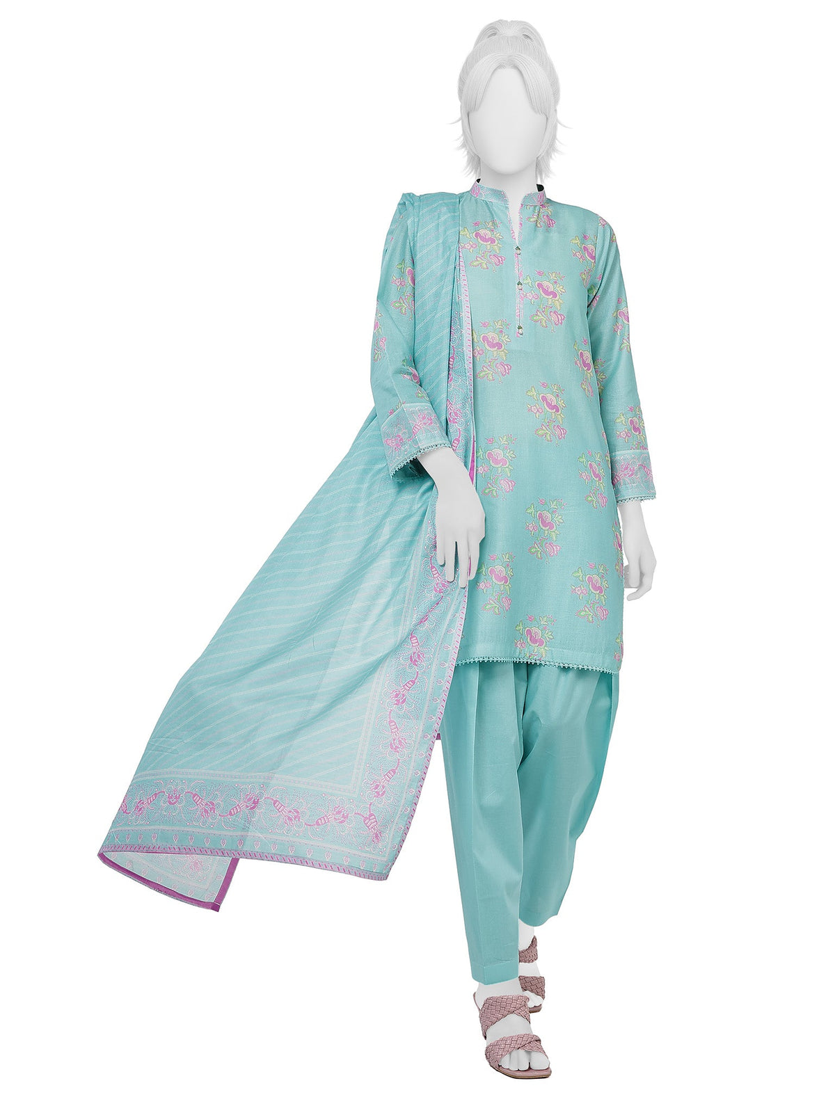 Junaid Jamshaid (J.) - Panjnad Luxury Printed Lawn Unstitched 3 Piece Suit – PLU-1313U – Summer Collection