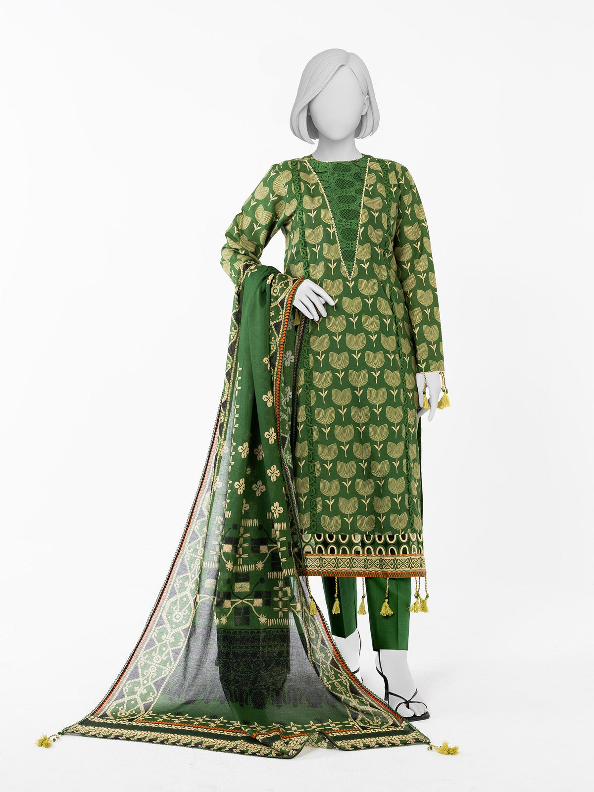Junaid Jamshaid (J.) - Panjnad Luxury Printed Lawn Unstitched 3 Piece Suit – PLU-1372U – Summer Collection