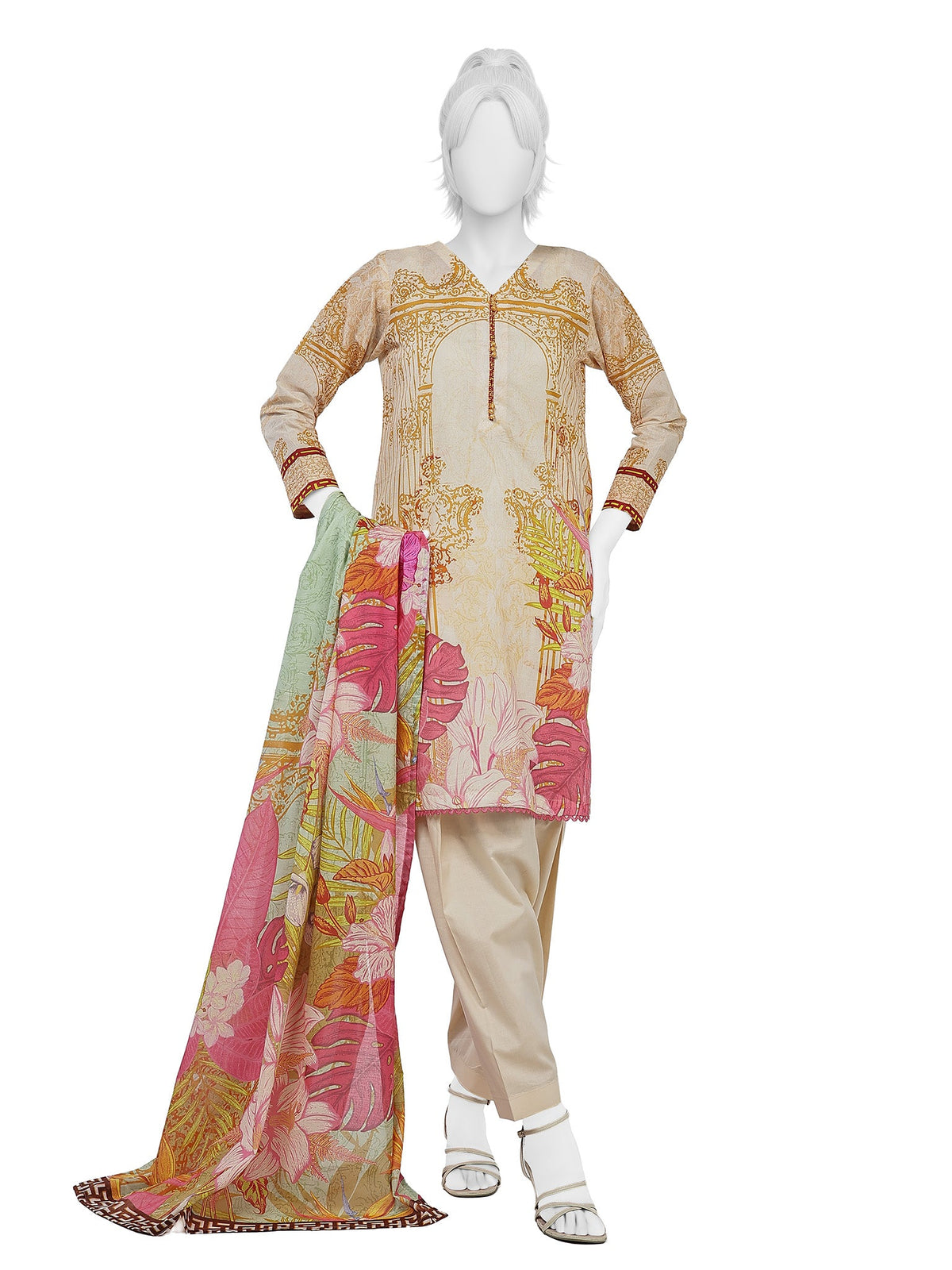 Junaid Jamshaid (J.) - Panjnad Luxury Printed Lawn Unstitched 3 Piece Suit – PLU-1375U – Summer Collection