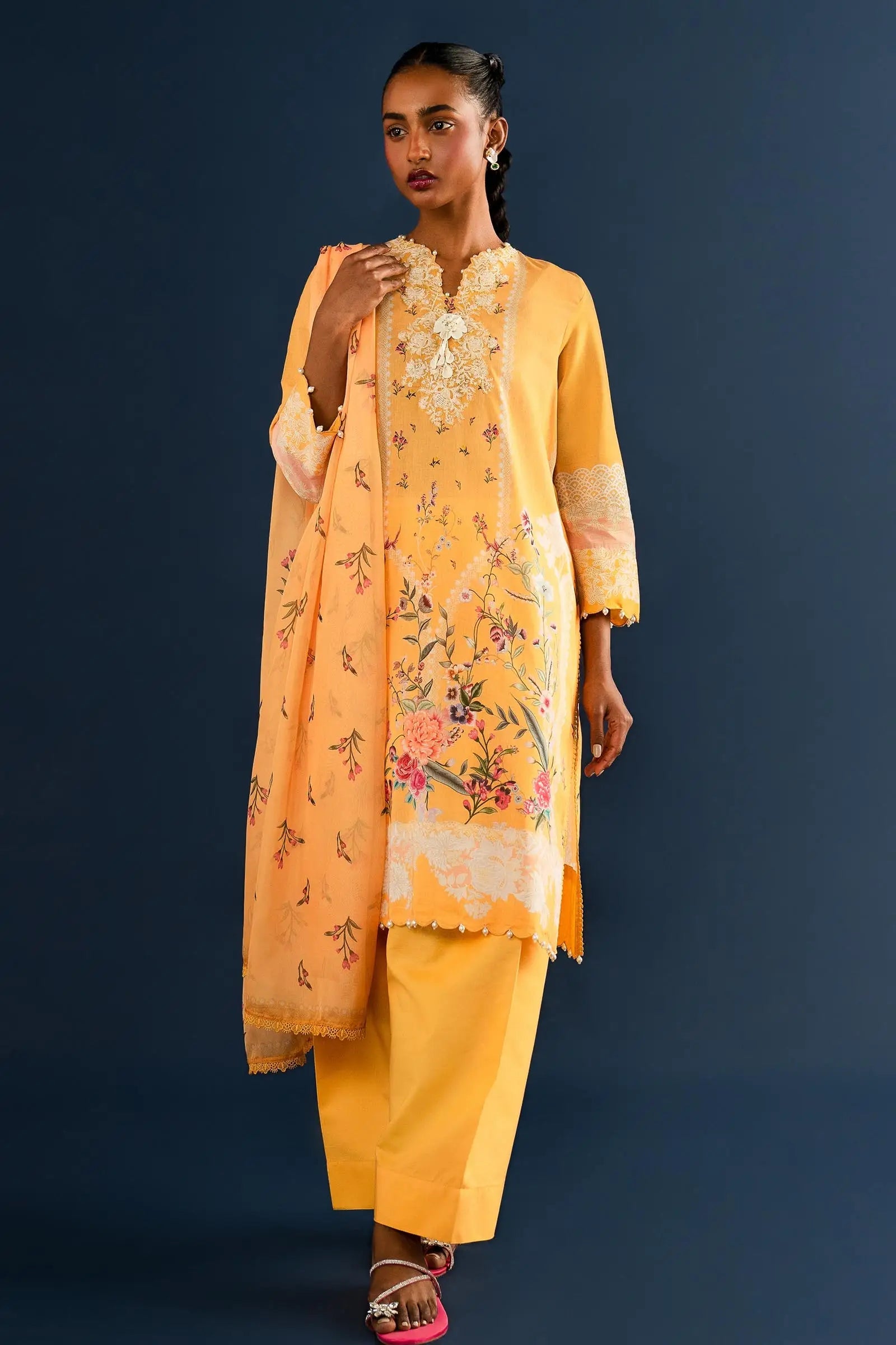 Sana Safinaz Luxury Mahay Lawn Embroidered - 14B
