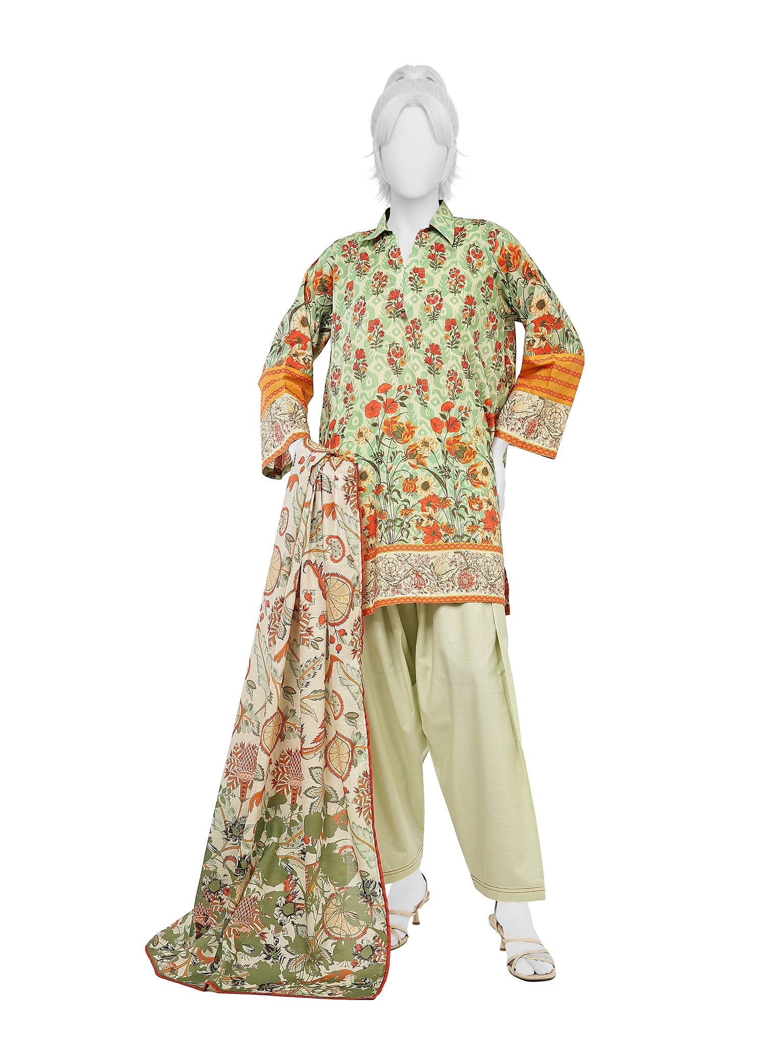 Junaid Jamshaid (J.) - Panjnad Luxury Printed Lawn Unstitched 3 Piece Suit – PLU-1467U – Summer Collection