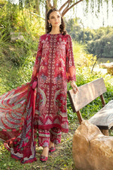 M Prints by Maria B Embroidered Suits Unstitched 3 Piece MB25MP 14B - Summer Collection