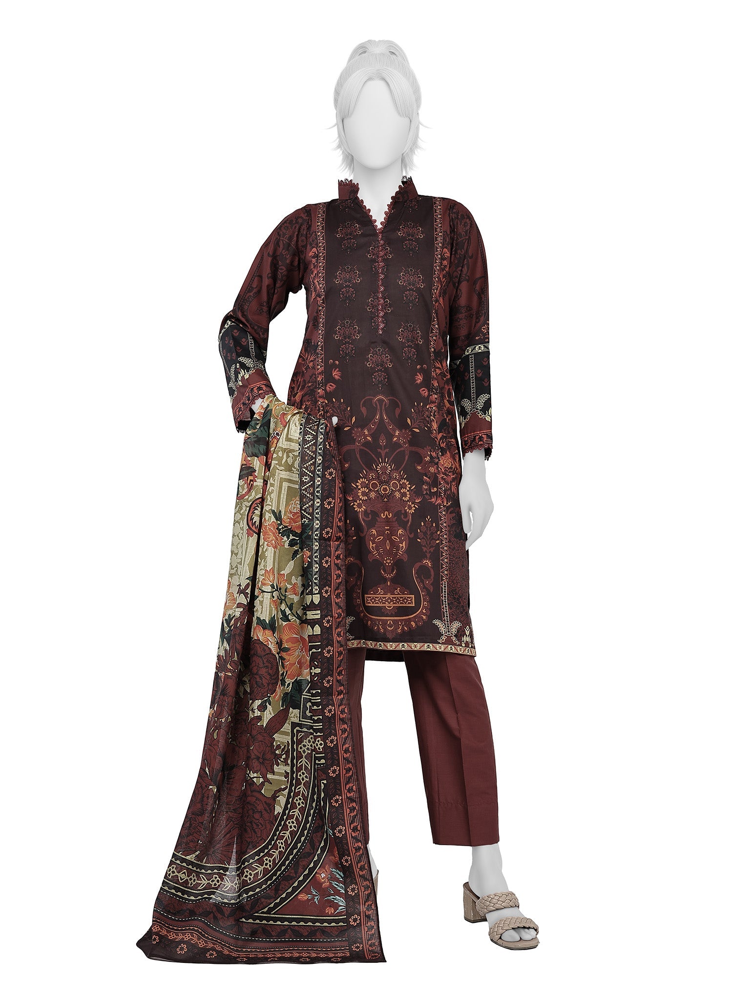 Junaid Jamshaid (J.) - Panjnad Luxury Printed Lawn Unstitched 3 Piece Suit – PLU-1535U – Summer Collection