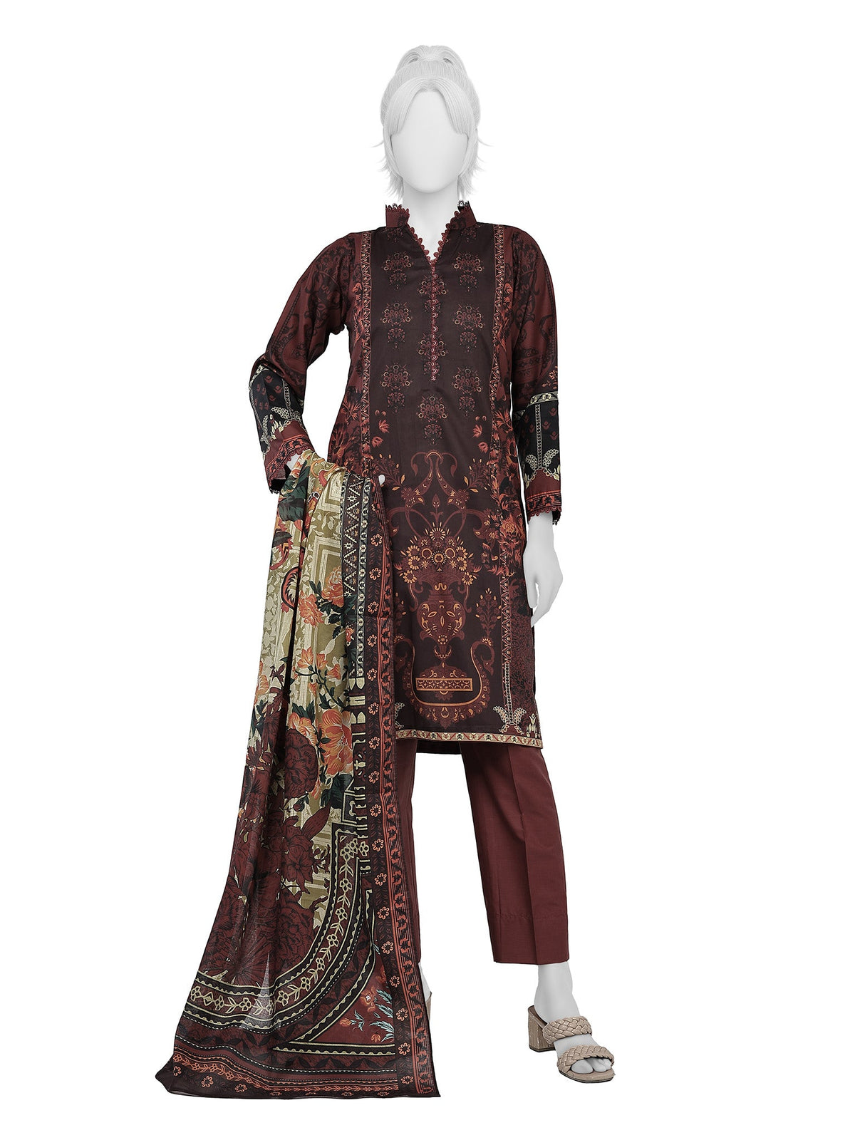 Junaid Jamshaid (J.) - Panjnad Luxury Printed Lawn Unstitched 3 Piece Suit – PLU-1535U – Summer Collection