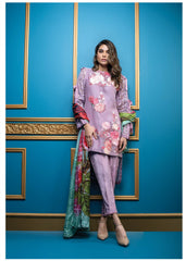Satin Stitches by Al Dawood Textiles Pure Organza Suits Unstitched 3 Piece ADTF AD-03 (Pure Organza)- Formal Collection