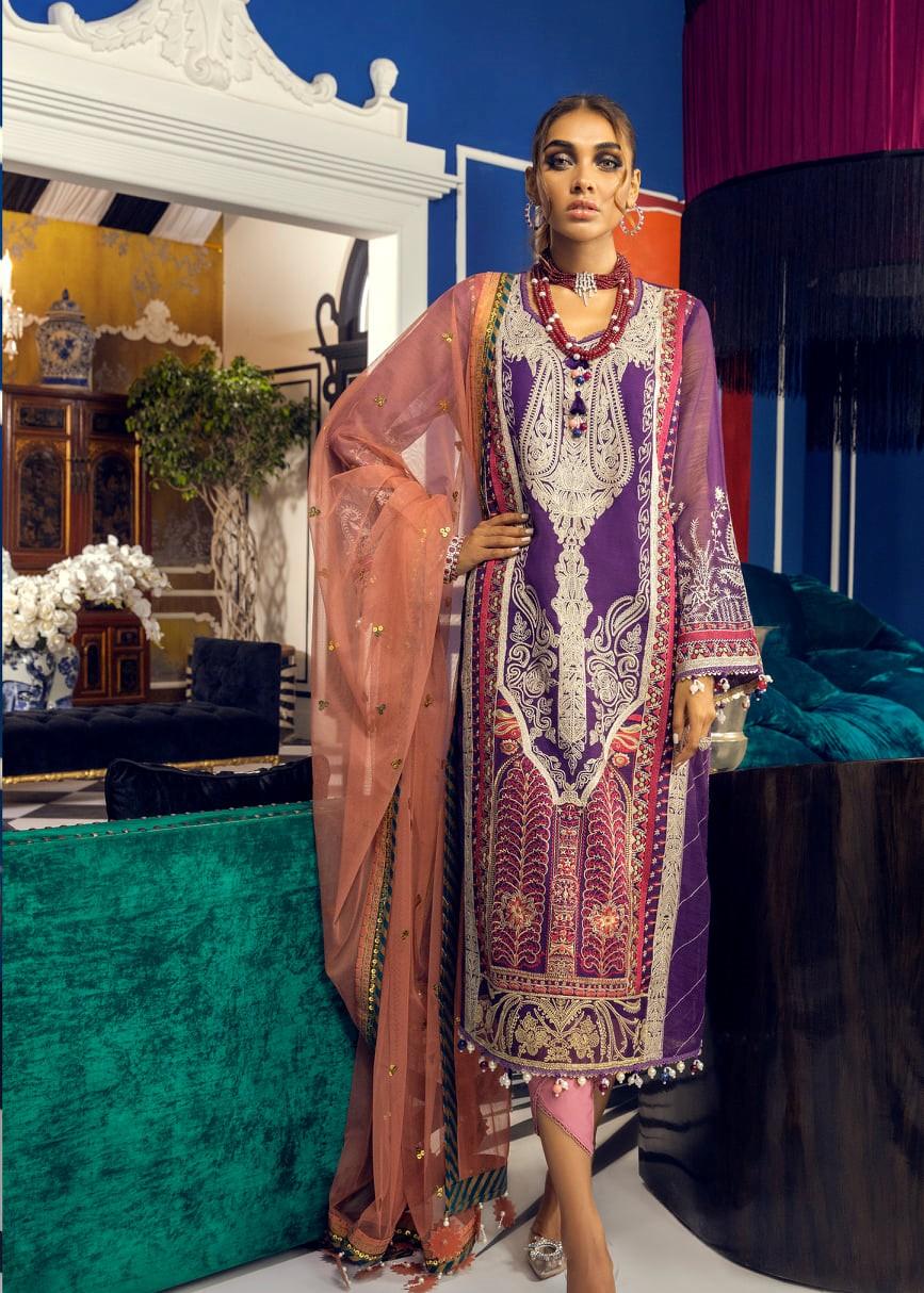 LUXURY-SANA SAFINAZ MUZLIN LAWN SS'21 - 5A