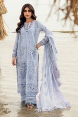 Nureh Chikankari Swiss Lawn Suits Unstitched 4 Piece NU25KE NE-150 - Summer Collection