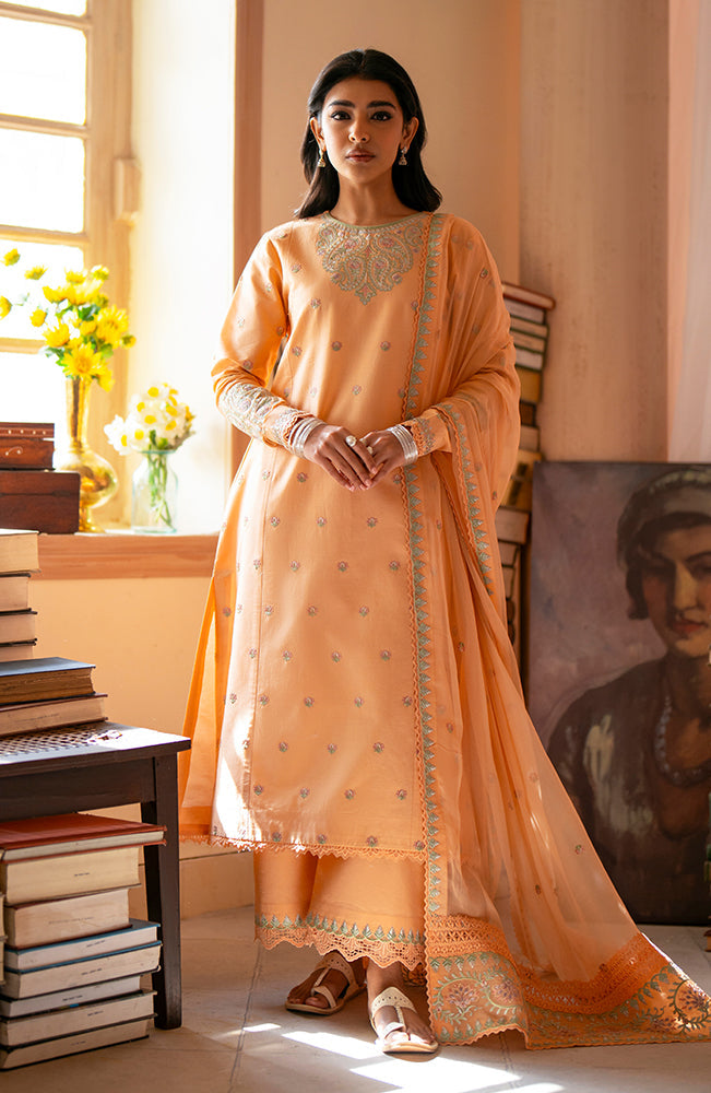 Seran - Jahaan Embroidered Lawn Suits Unstitched 3 Piece SRN24J D-05 Hooriya - Summer Collection