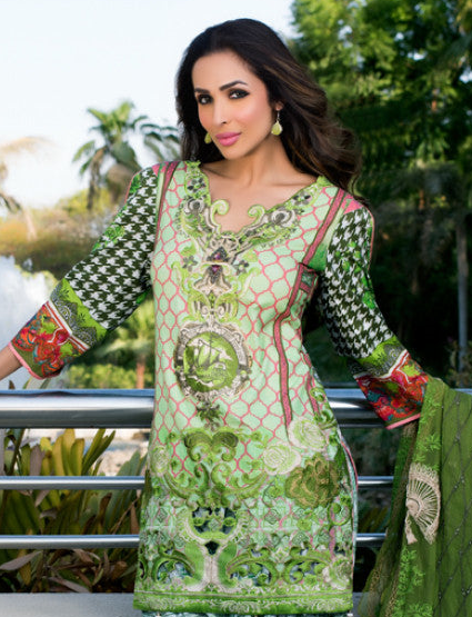Stitched Zoya Didi Lawn Embroidered Kurti - 14 (Size-Small)