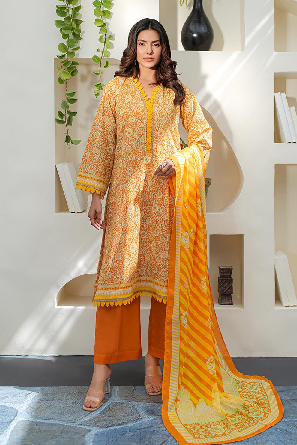 Zellbury Luxury Prints 2Pc Collection Shirt/Trouser - 01