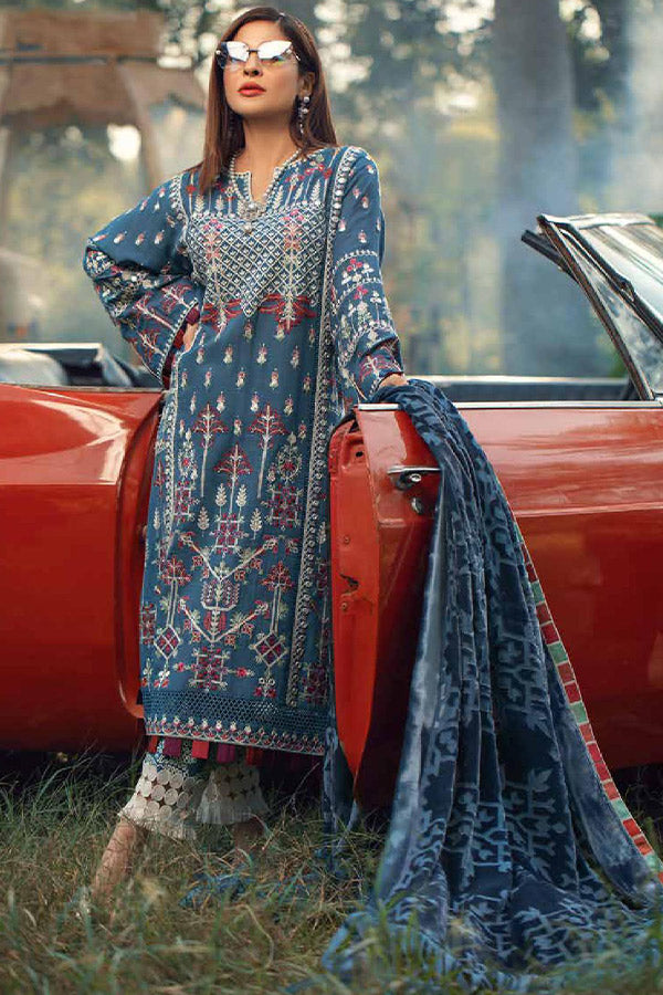 Maryam Hussain Luxury Winter Shawl - Tribal 05