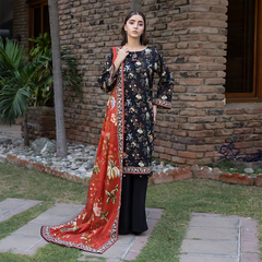 Salina Luxury Khaddar Prints 3Pc Unstitched Collection'25 - SKPCH-1-25-02
