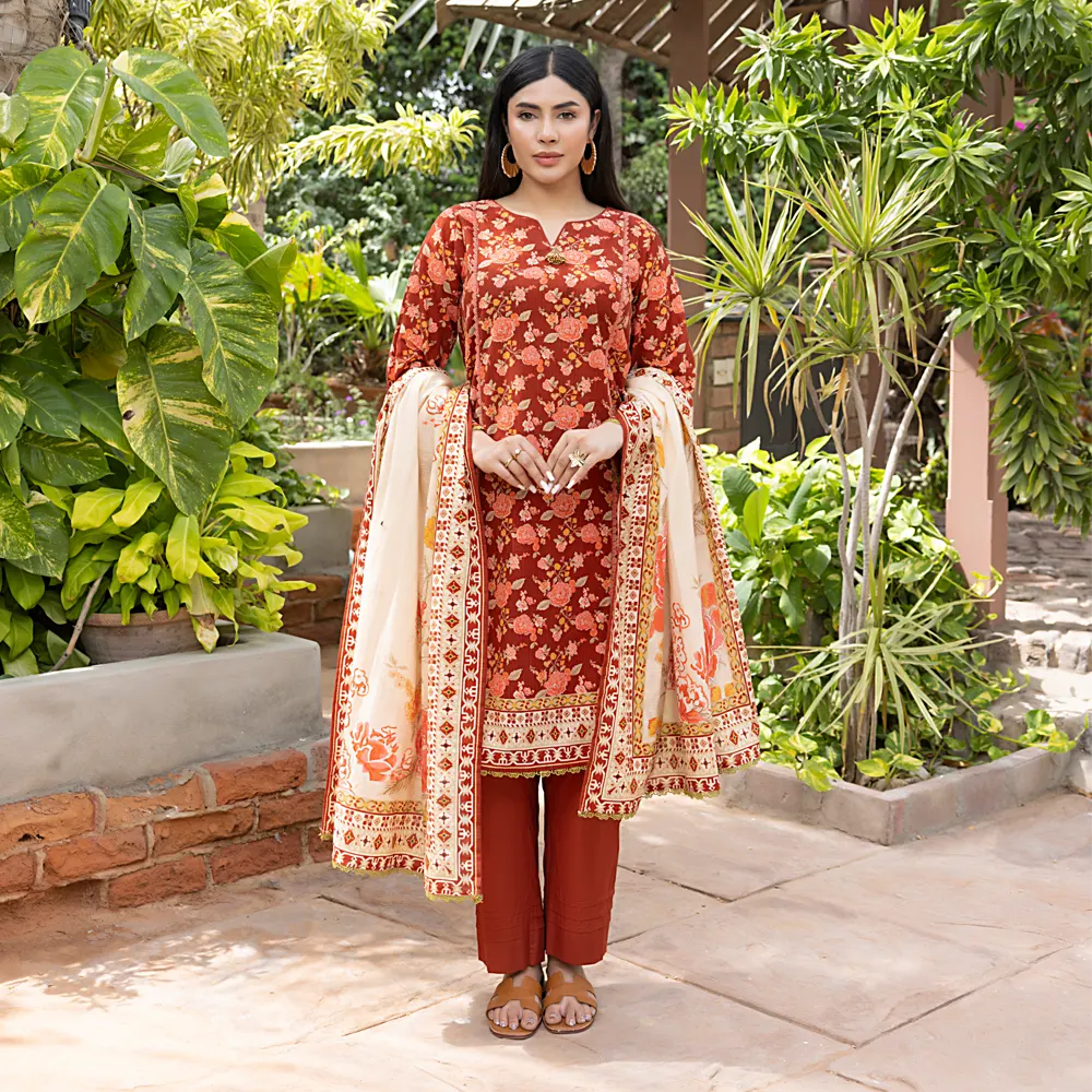 Salina Luxury Khaddar Prints 3Pc Unstitched Collection'25 - SKPCH-2-25-02