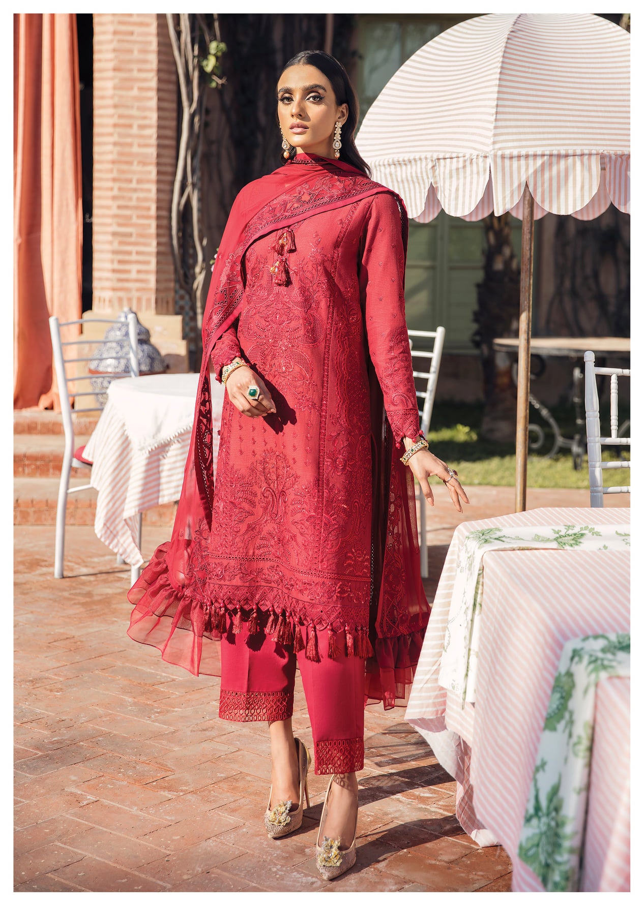 Gulal Luxury Embroidered Lawn'22 - Sienna - 06