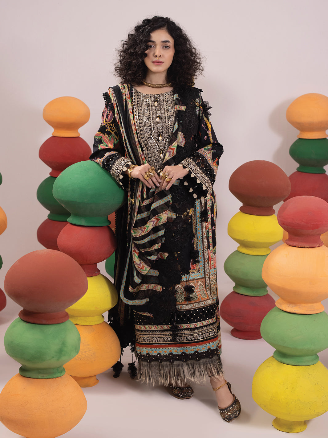 Ittehad - Faiza Faisal Rangeeli Luxury Lawn'24 - Bulbul