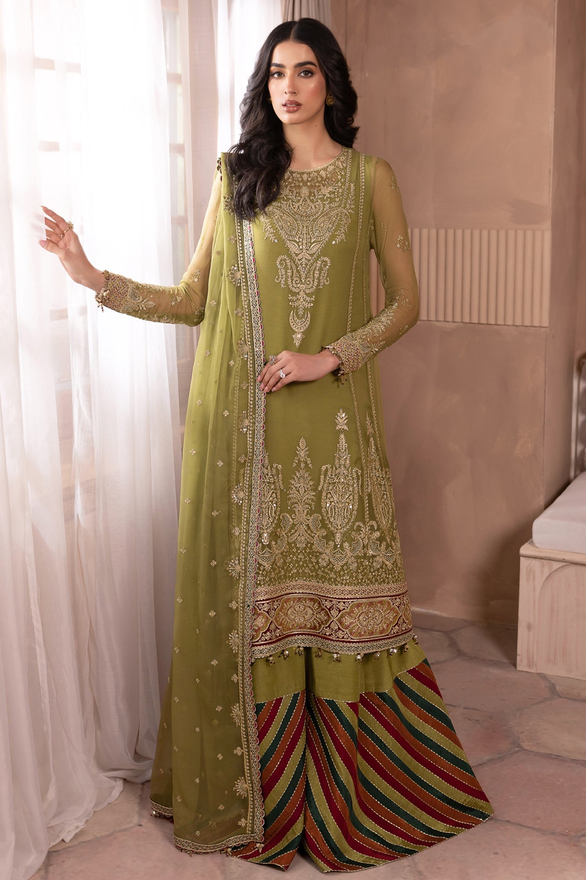 Jazmin Luxury Embroidered Chiffon UC-3041
