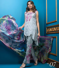 Satin Stitches by Al Dawood Textiles Pure Crape Suits Unstitched 3 Piece ADTF AD-07 (Pure Crape)- Formal Collection