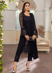 Merakish Luxury Chiffon Embroidered'23 - ST23-MK Lovely Black