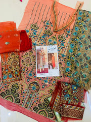 Mehfil by Adan's Libas Embroidered Chiffon Unstitched 3 Piece Suit AL20MW -ANAYAT- 06