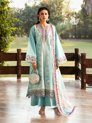 Bin Ilyas Luxury Embroidered Lawn Suits Unstitched 3 Piece BI25SE 312-A - Summer Collection