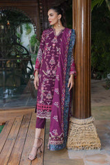 Qalamkar Embroidered Khaddar Suits Unstitched 3 Piece QLM23LW SC-07 Serene - Luxury Winter Collection