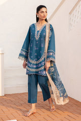 Baroque Embroidered Lawn Suits Unstitched 3 Piece BQ25EL- UF-4148 - Summer Collection