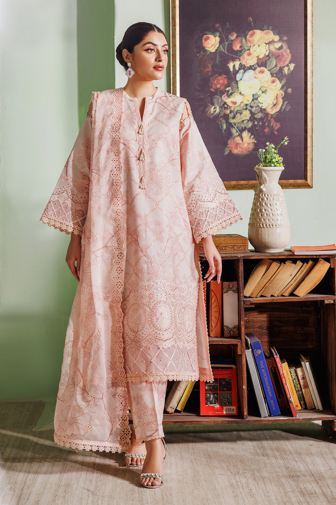 BQ- Alizeh Maahi Luxury Embroidered Lawn'24 - AF-EPL-7017-REEM