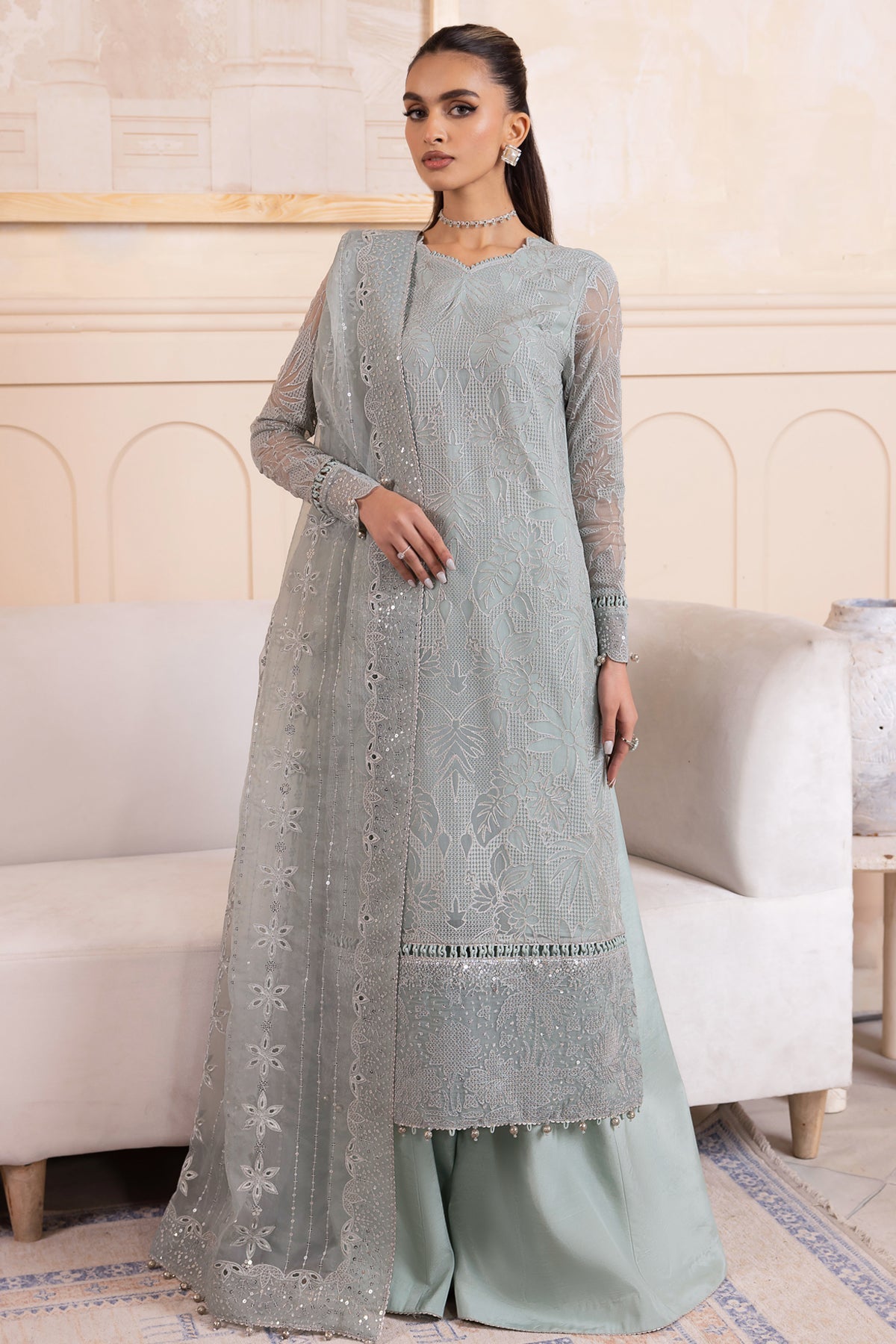 Jazmin Luxury Embroidered Chiffon UC-3043