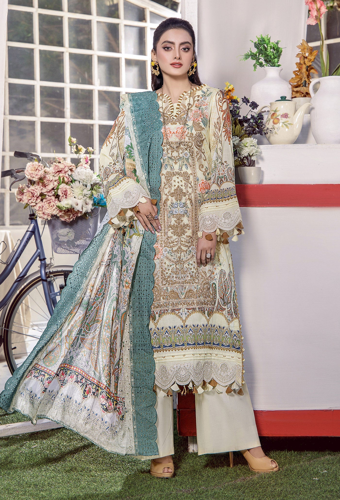 Adan Libas Luxury Lawn Embroidered Series by Fatima Ammad -ALFM-09