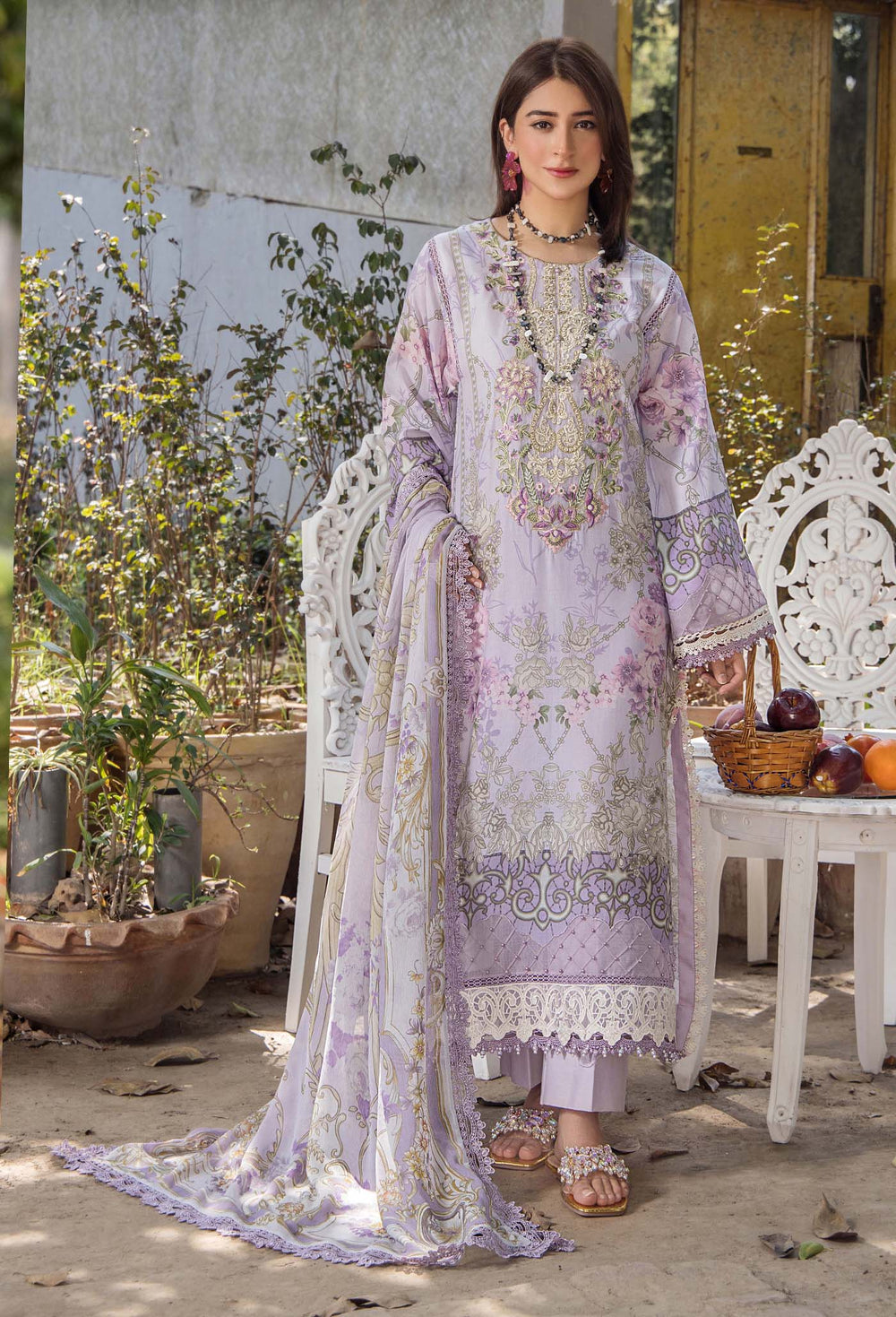 Jasmine by Adan Libas Luxury Lawn Embroidered 3PC Un-Stitched Suits - JAL25-10