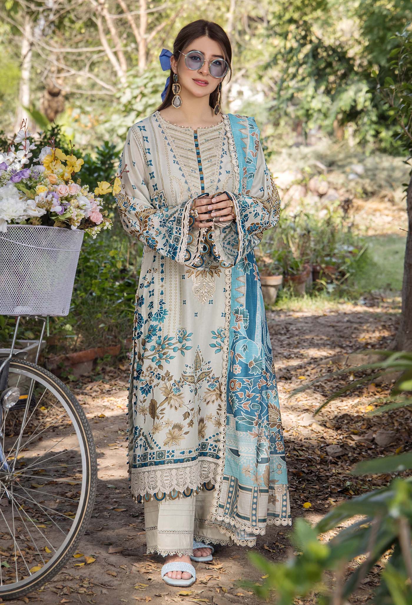 Jasmine by Adan Libas Luxury Lawn Embroidered 3PC Un-Stitched Suits - JAL25-01
