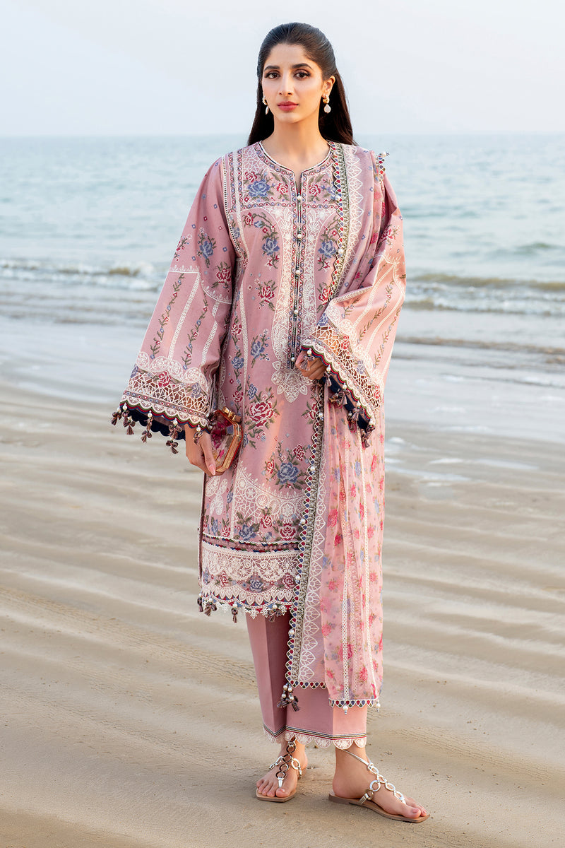 Shahkaar by Jazmin Embroidered Lawn Suits Unstitched 3 Piece JZ25SK SL25-D2 - Summer Collection