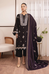 Nova by Celta Peach Embroidered Suit Unstitched 3 Piece NBC25 -03 - Winter Collection